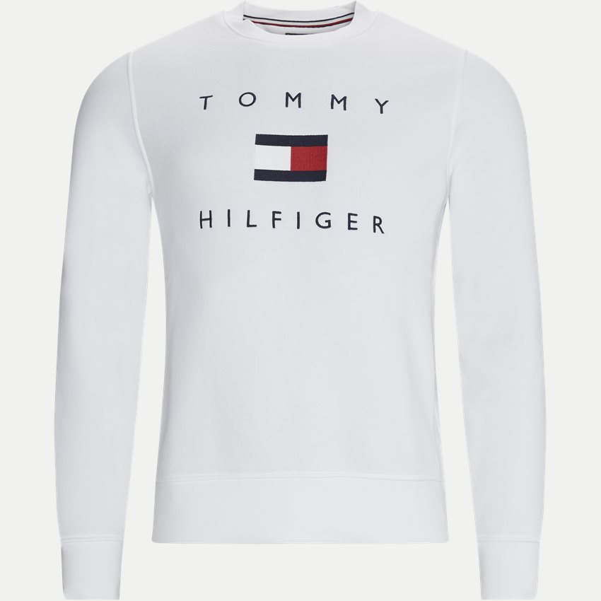 Tommy Hilfiger Sweatshirts 14204 TOMMY FLAG HILFIGER HVID