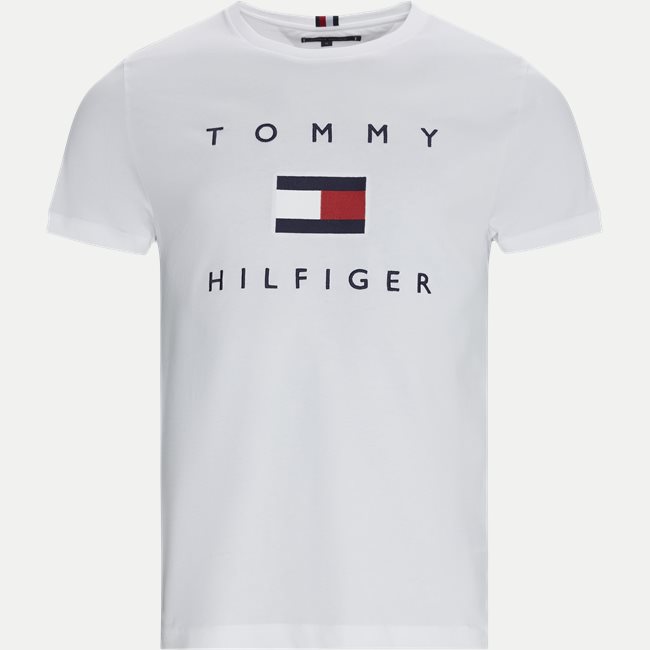 Vedligeholdelse Opmærksom positur 14313 TOMMY FLAG HILFIGER T-shirts HVID from Tommy Hilfiger 33 EUR