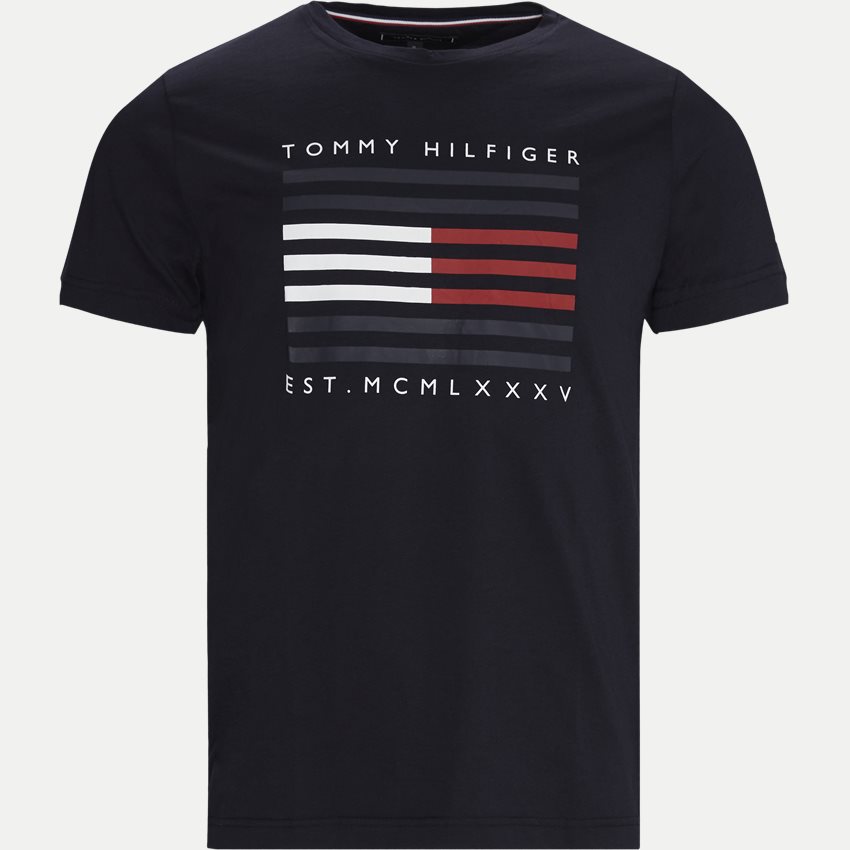 Tommy Hilfiger T-shirts 15334 CORP FLAG LINES TEE NAVY