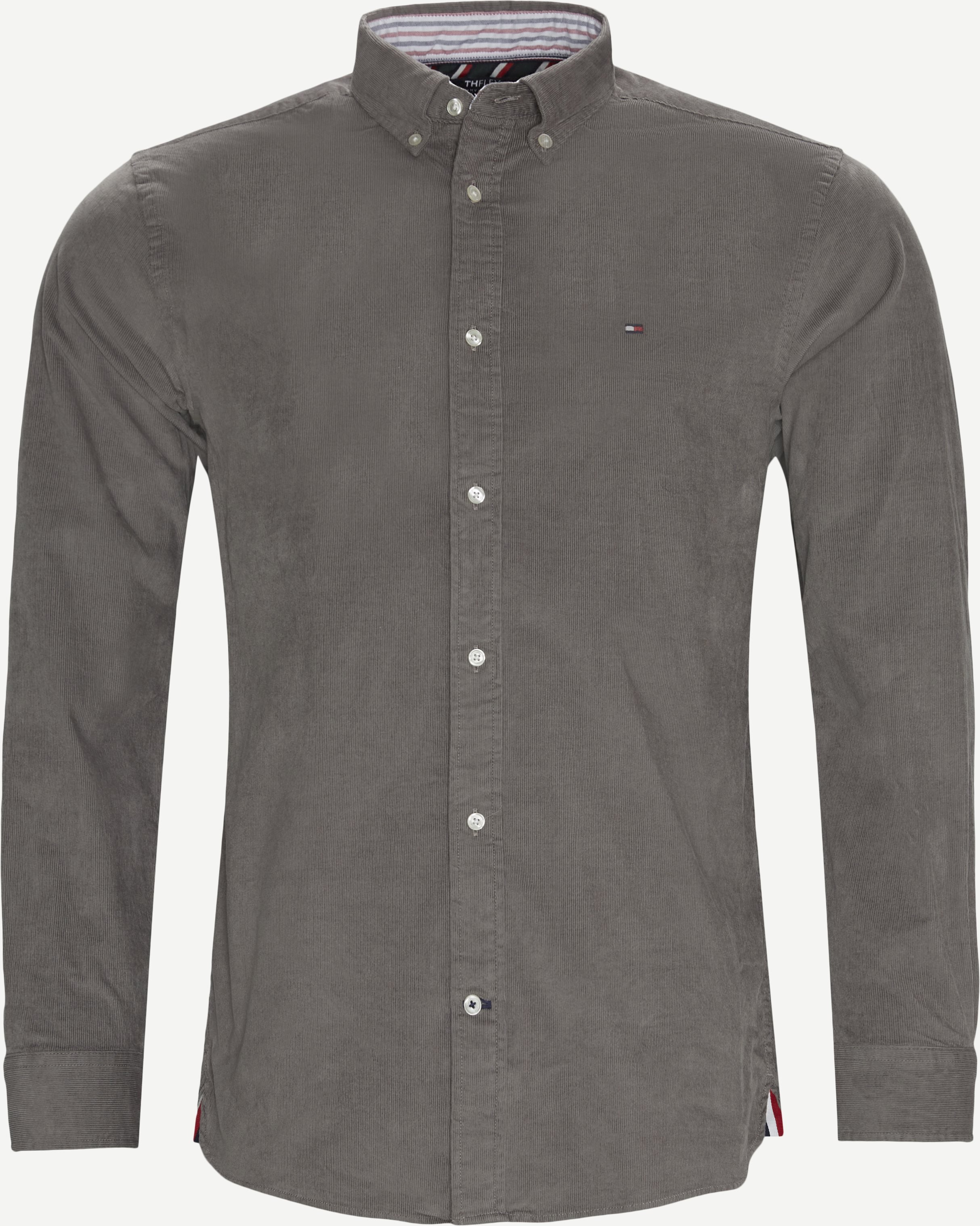 Flex Corduroy Shirt - Shirts - Regular fit - Grey