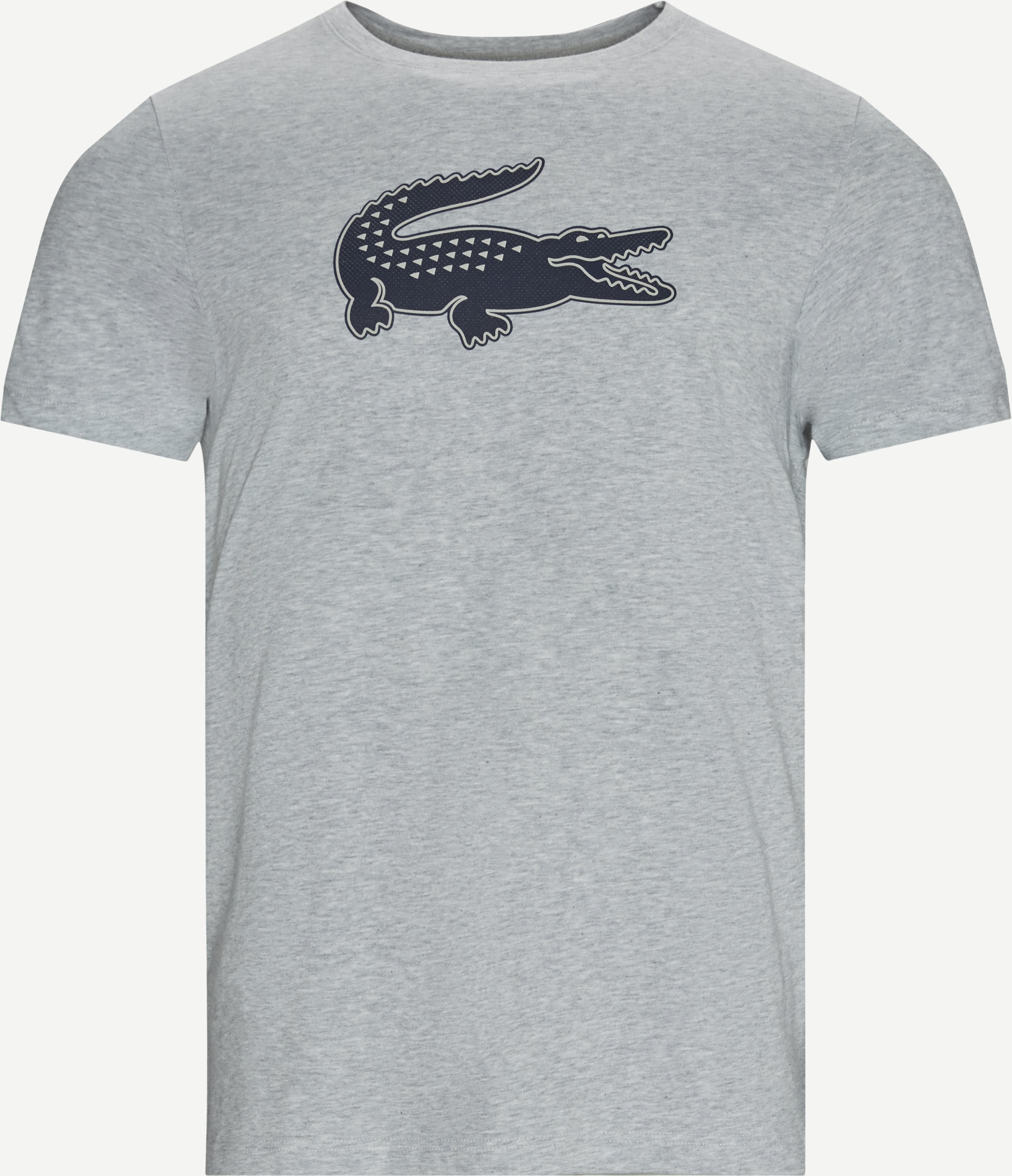 3D Print Crocodile Breathable Jersey T-shirt - T-shirts - Regular fit - Grå