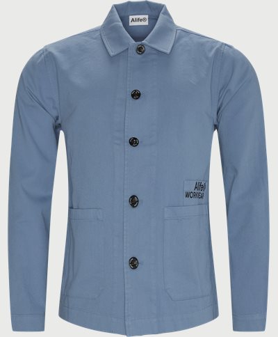 Cropped Chore Jacket Regular fit | Cropped Chore Jacket | Blå