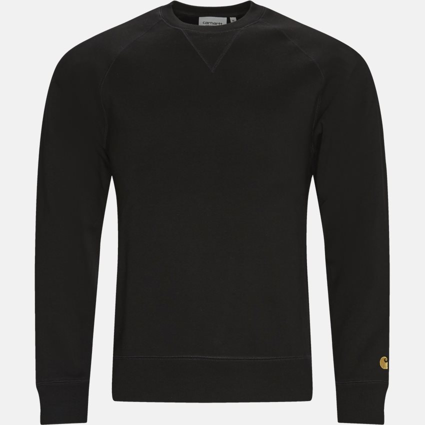 Carhartt WIP Sweatshirts CREW CHASE I026383 BLACK