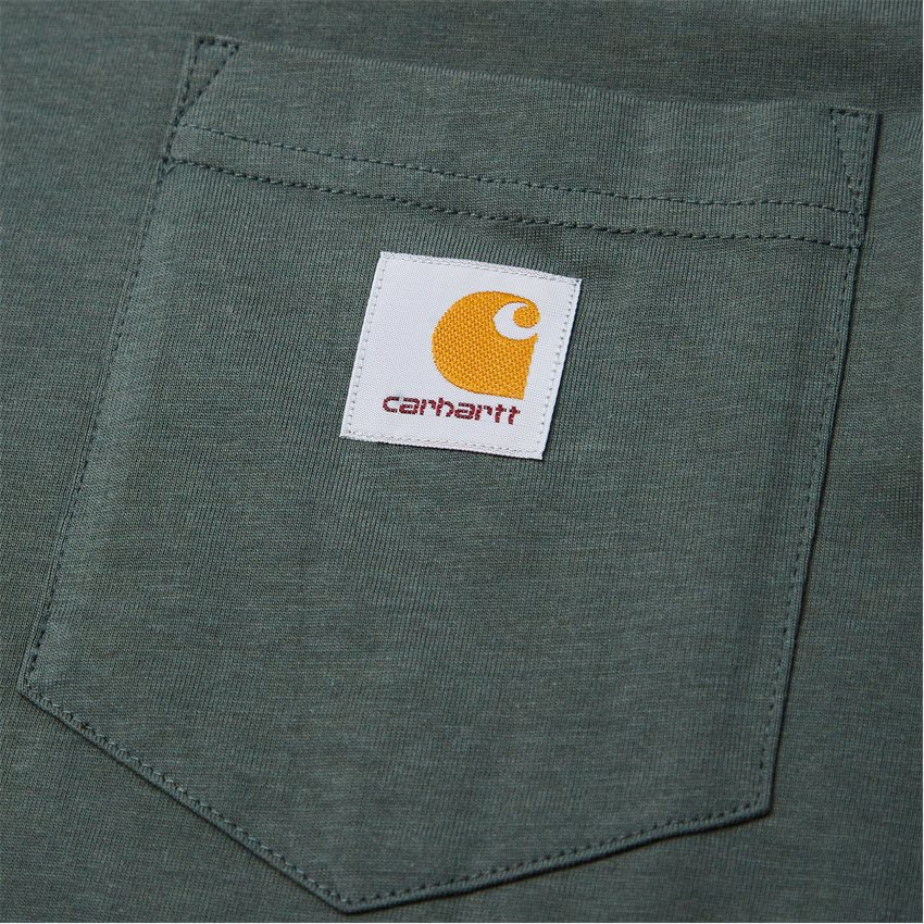 Carhartt WIP T-shirts L/S POCKET I022094.. HEMLOCK