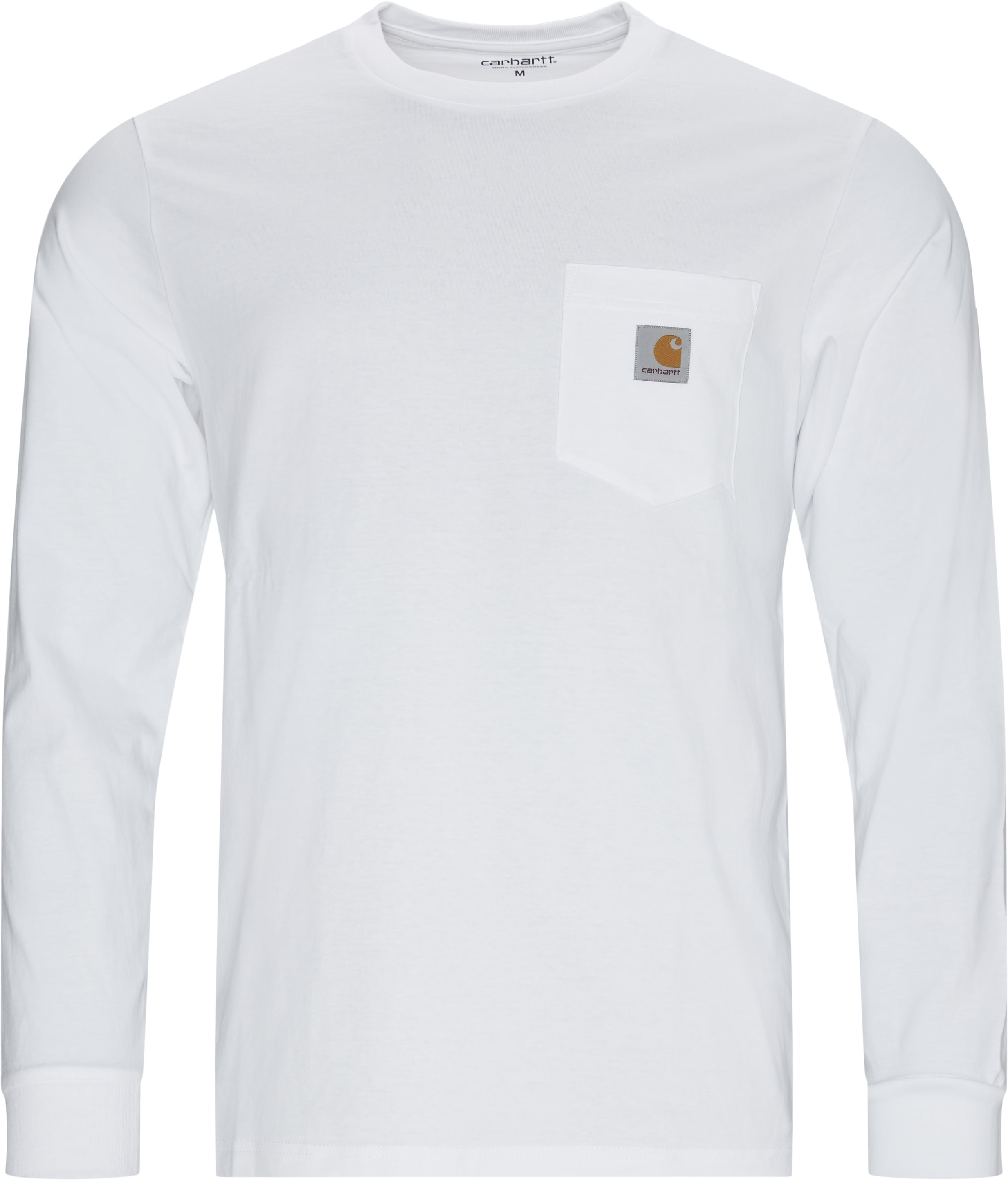 Carhartt WIP T-shirts L/S POCKET I022094.. Hvid
