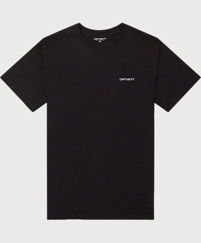 Script Embroidery T-shirt Regular fit | Script Embroidery T-shirt | Black