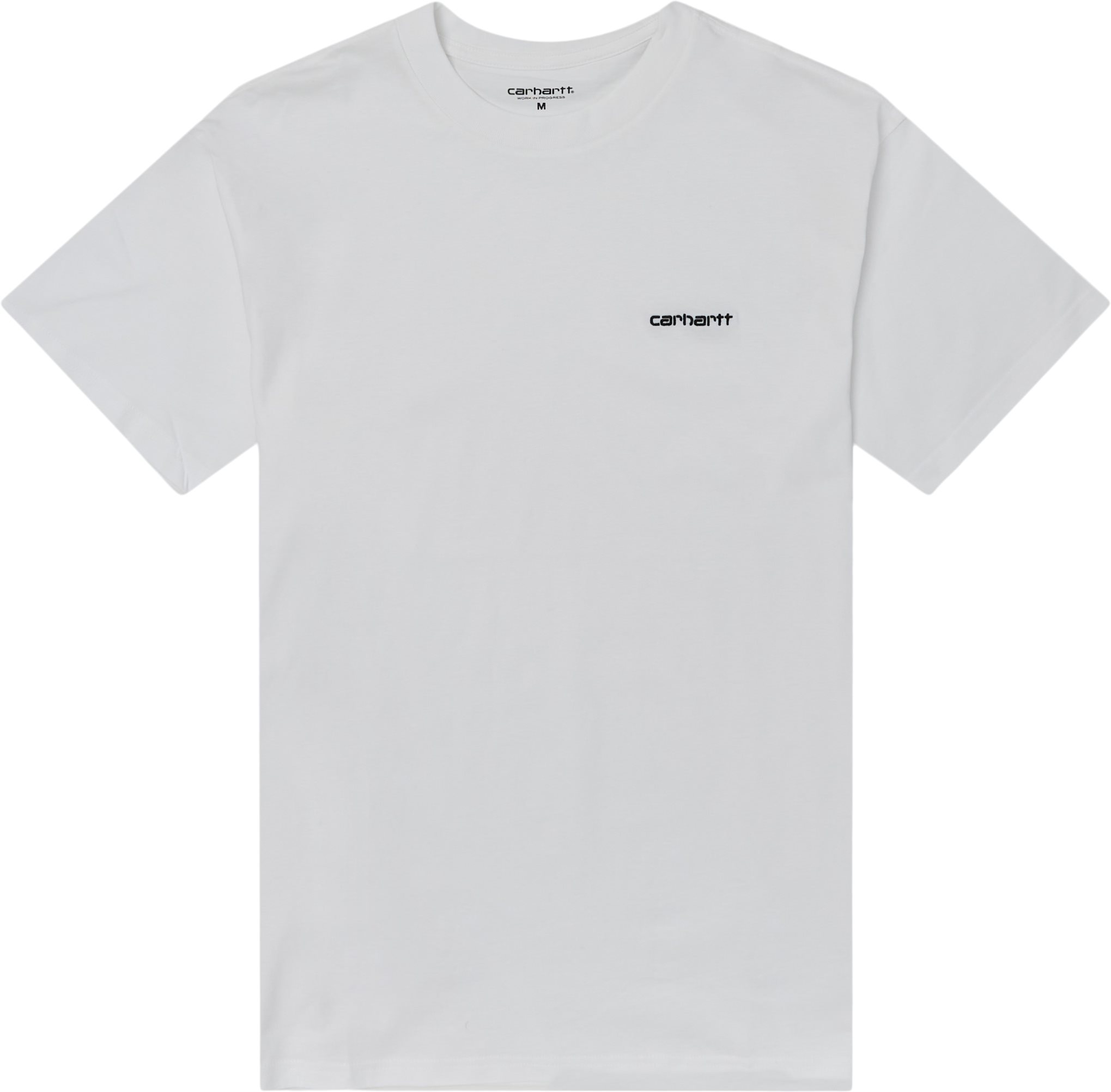 Script Embroidery T-shirt - T-shirts - Regular fit - Hvid