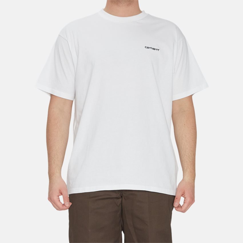 Carhartt WIP T-shirts S/S SCRIPT EMBROIDERY I025778 WHITE