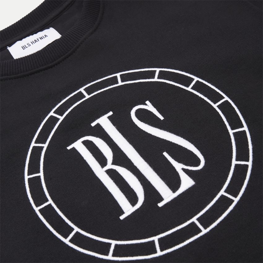 BLS Sweatshirts COMPASS LOGO CREWNECK BLACK