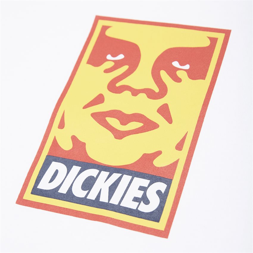 Dickies T-shirts OBEY 6 HEAVYWEIGHT TEE HVID