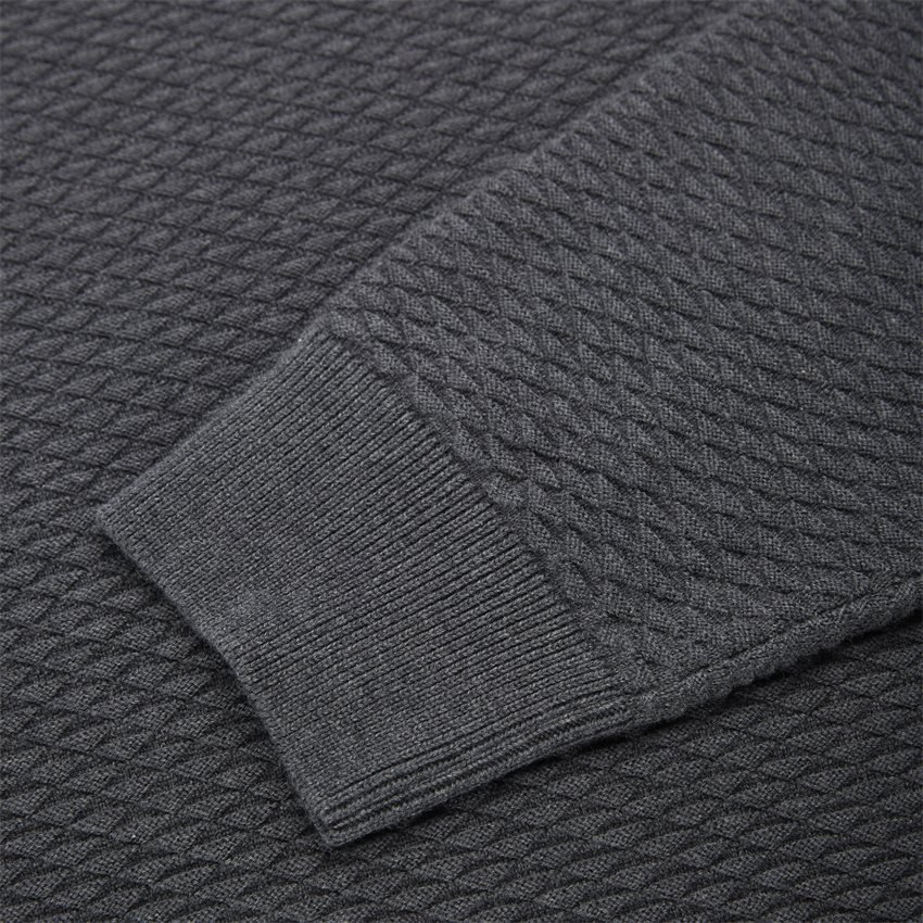 Gant Knitwear 8030030 TRIANGLE TEXTURE CREW ANTRASITE