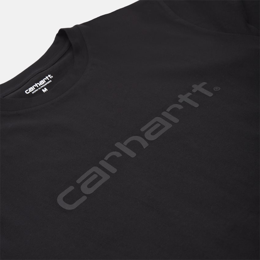 Carhartt WIP T-shirts S/S SCRIPT TEE I023803 BLACK/REFLECTIVE