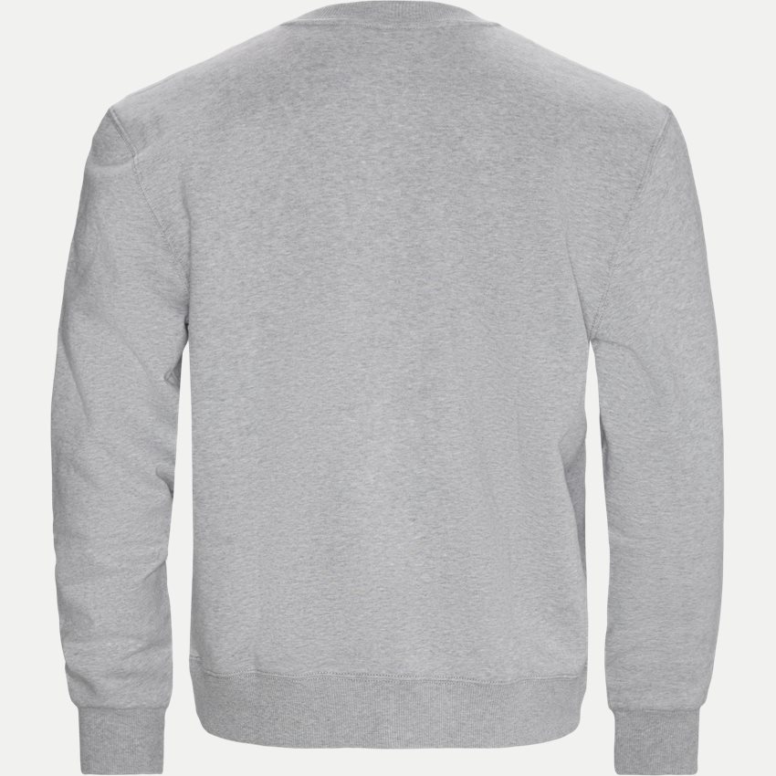 LH FLEECE LOGO CREW Sweatshirts GRÅ fra Tommy Hilfiger 1100