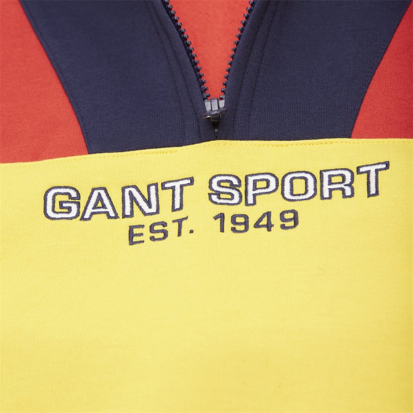 Gant Sweatshirts 2008001 D1 SPORTS HALF ZIP GUL