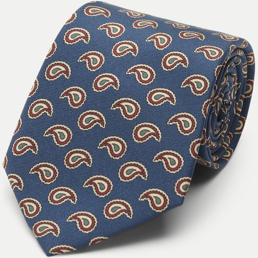 An Ivy Ties NAVY RED GOLDEN OVERSIZED PAISLEY NAVY