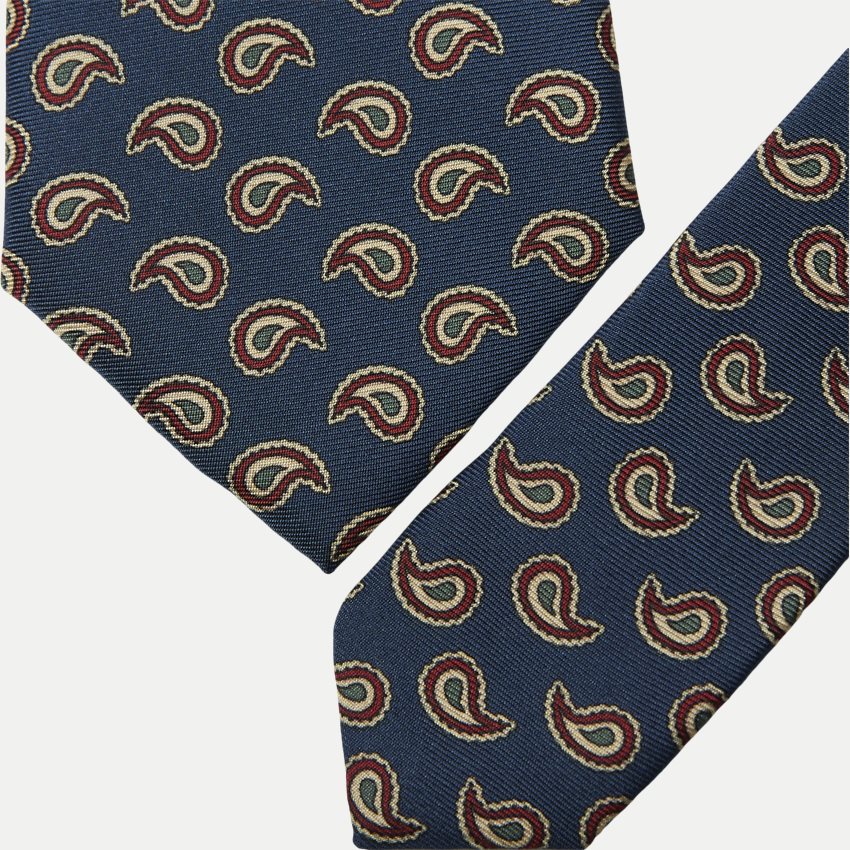 An Ivy Ties NAVY RED GOLDEN OVERSIZED PAISLEY NAVY