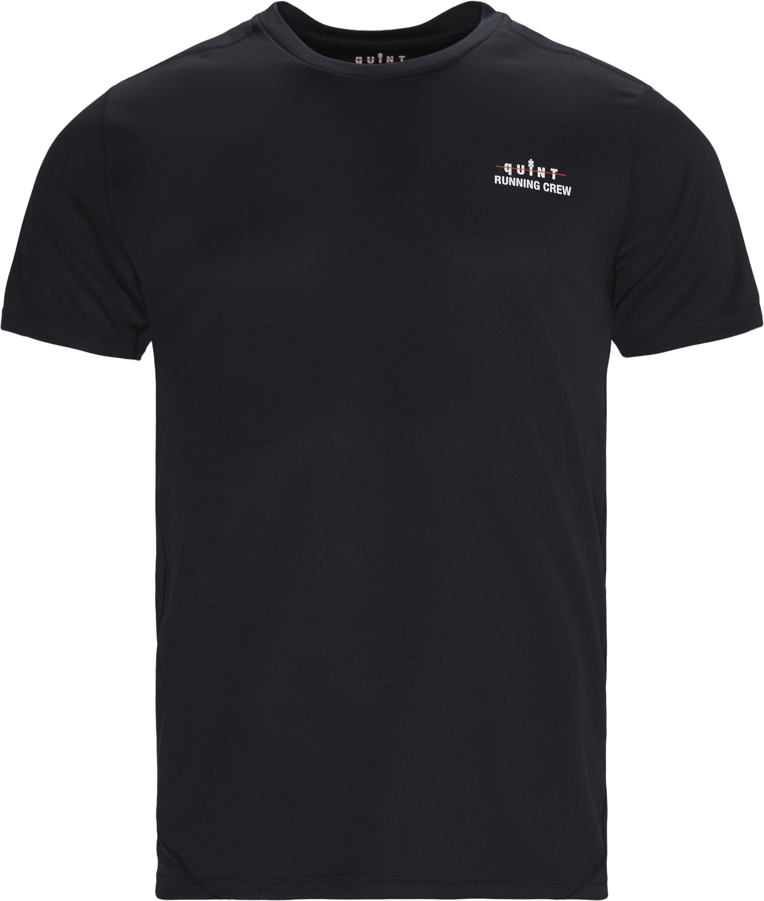 Quint Running Crew Troy Tee - T-shirts - Regular fit - Black