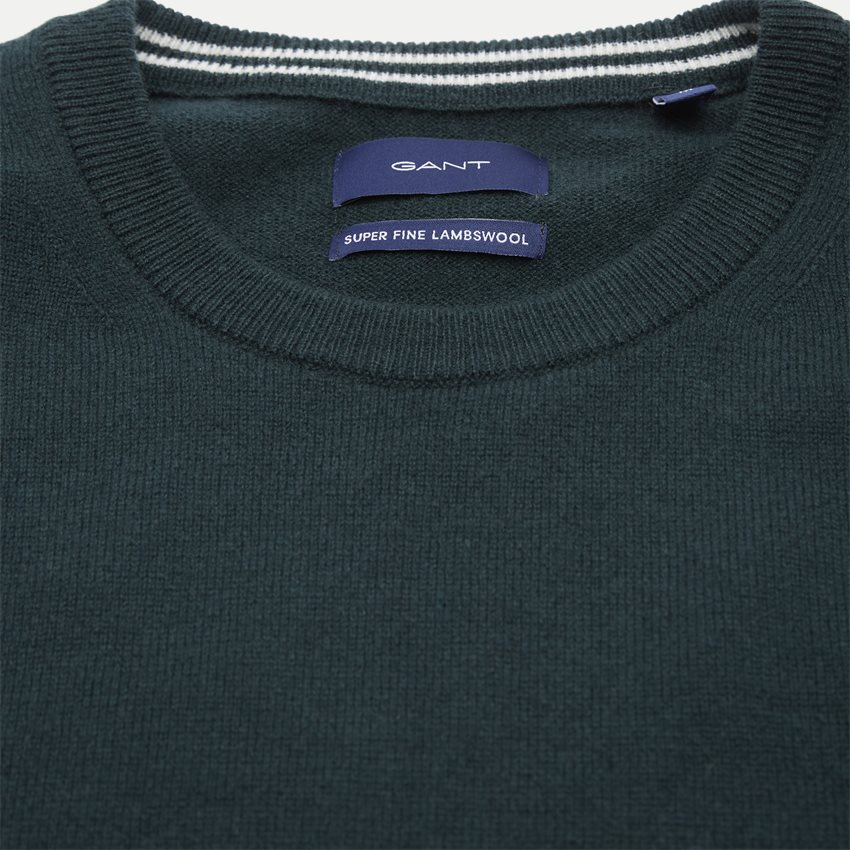 Gant Knitwear 86211 SUPERFINE LAMBSWOOL CREW GRØN