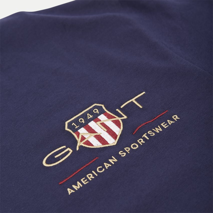 Gant T-shirts 2003081 D2 ARCHIVE SHIELD SS NAVY