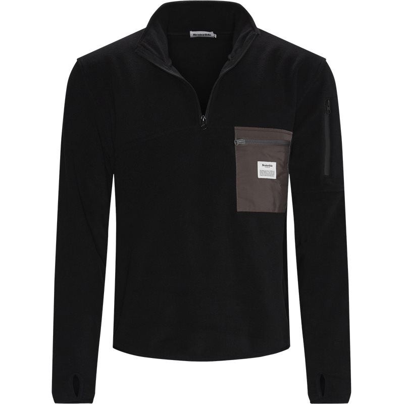 Resteröds Pullover Fleece Anorak Sort