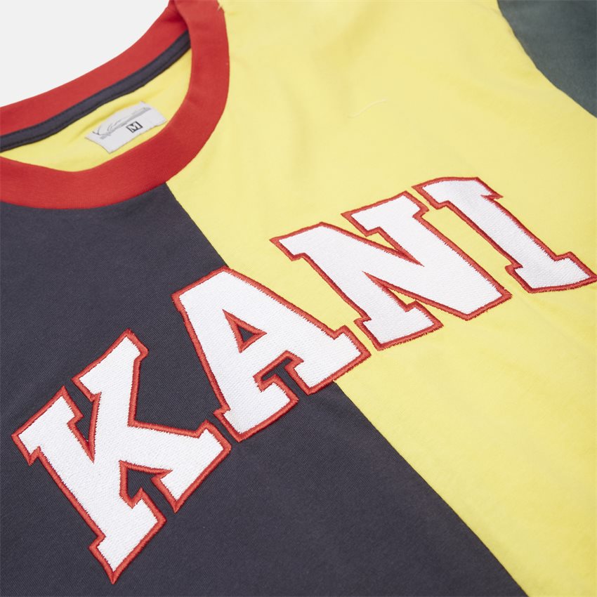 Karl Kani T-shirts COLLEGE BLOCK TEE NAVY/GUL