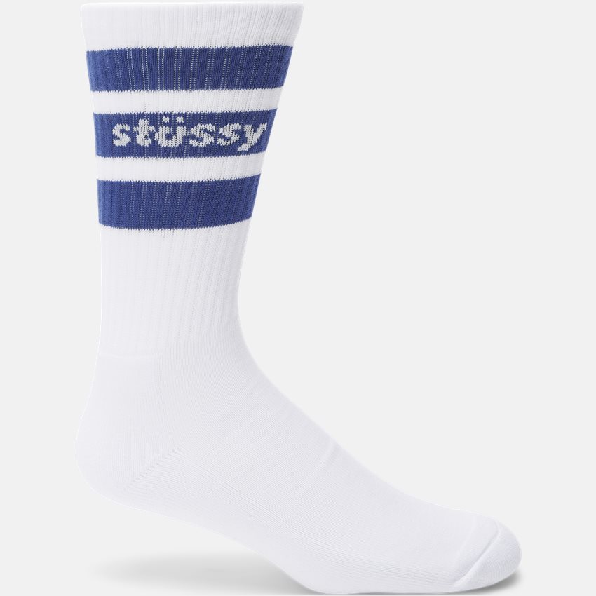 Stüssy Socks SPORTS CREW 138681 HVID/NAVY