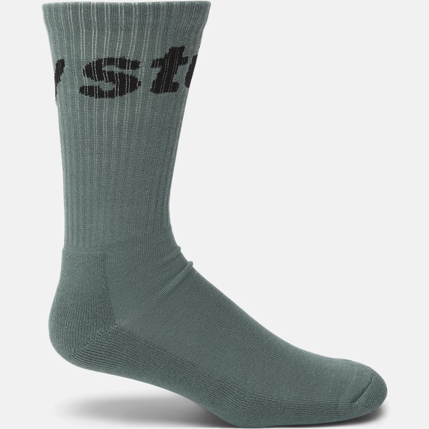 Stüssy Socks JACQUARD LOGO 138697 GRØN