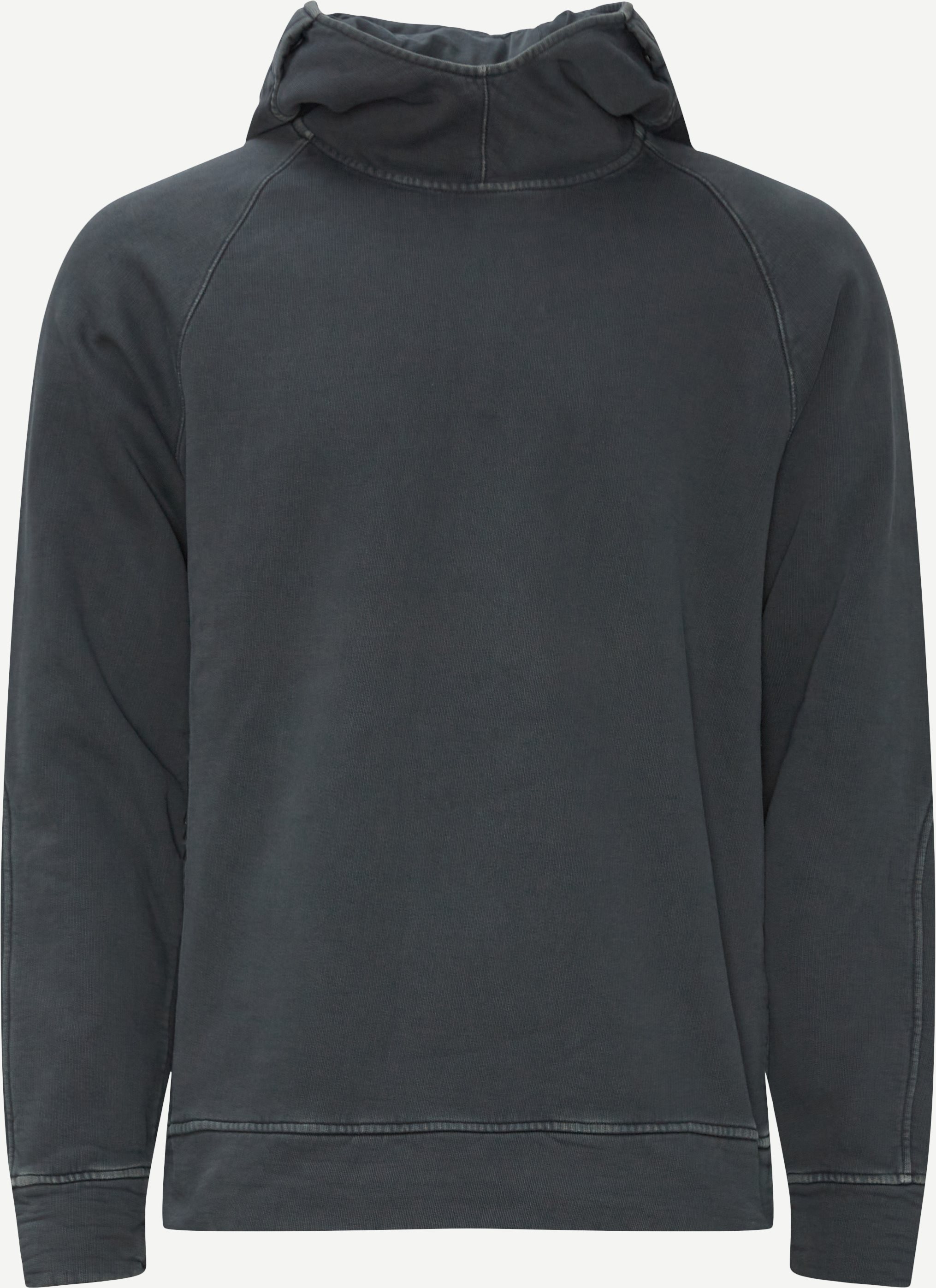 Hooded Fleece Sweatshirt - Sweatshirts - Regular fit - Grå