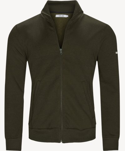 Burgos Zip Sweatshirt  Regular fit | Burgos Zip Sweatshirt  | Army
