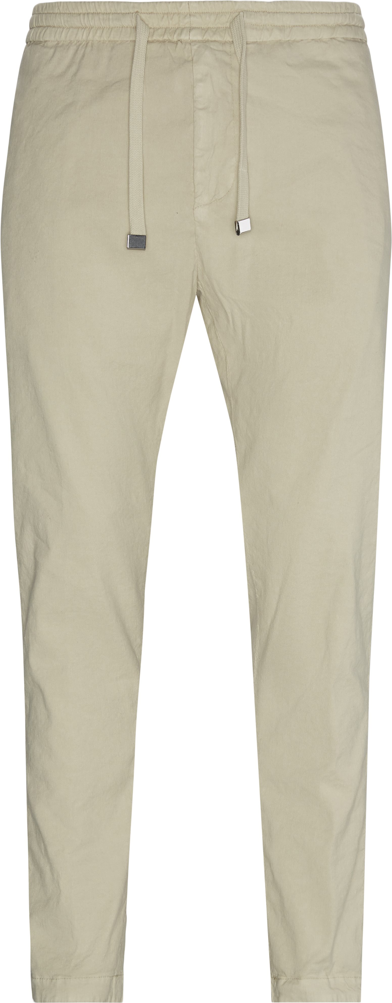 Trousers - Loose fit - Sand