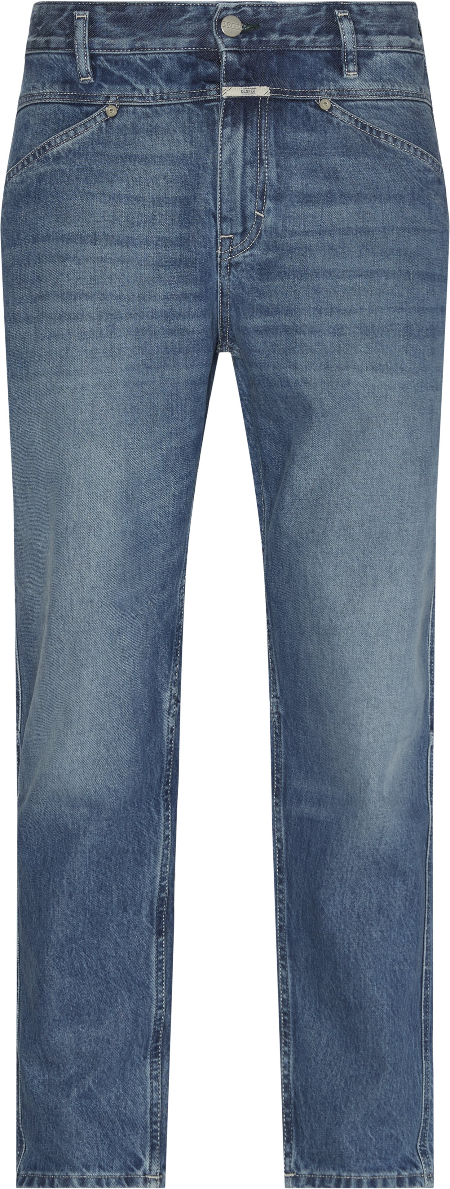Cropped Jeans - Jeans - Loose fit - Blå