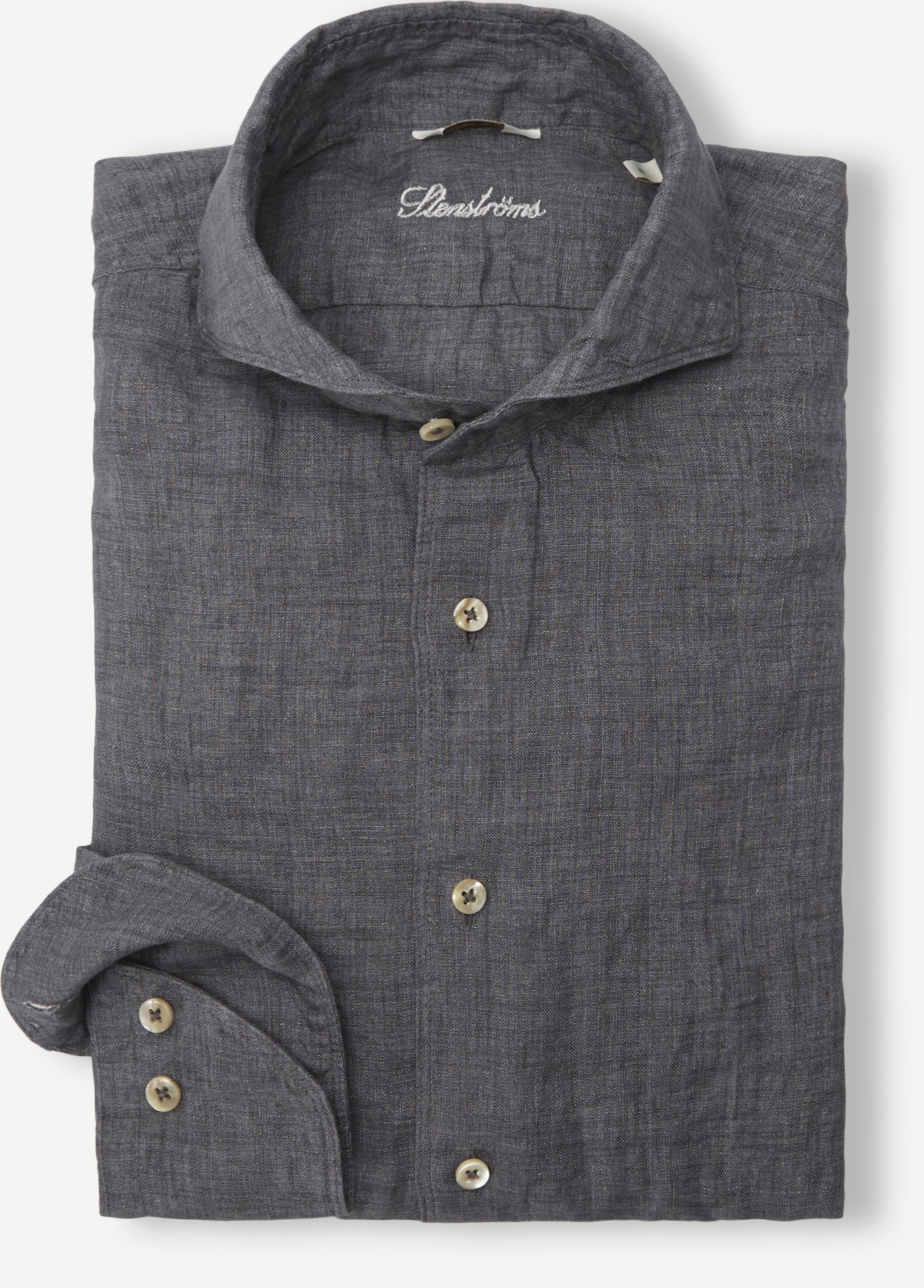 Linen Shirt - Skjortor - Grå