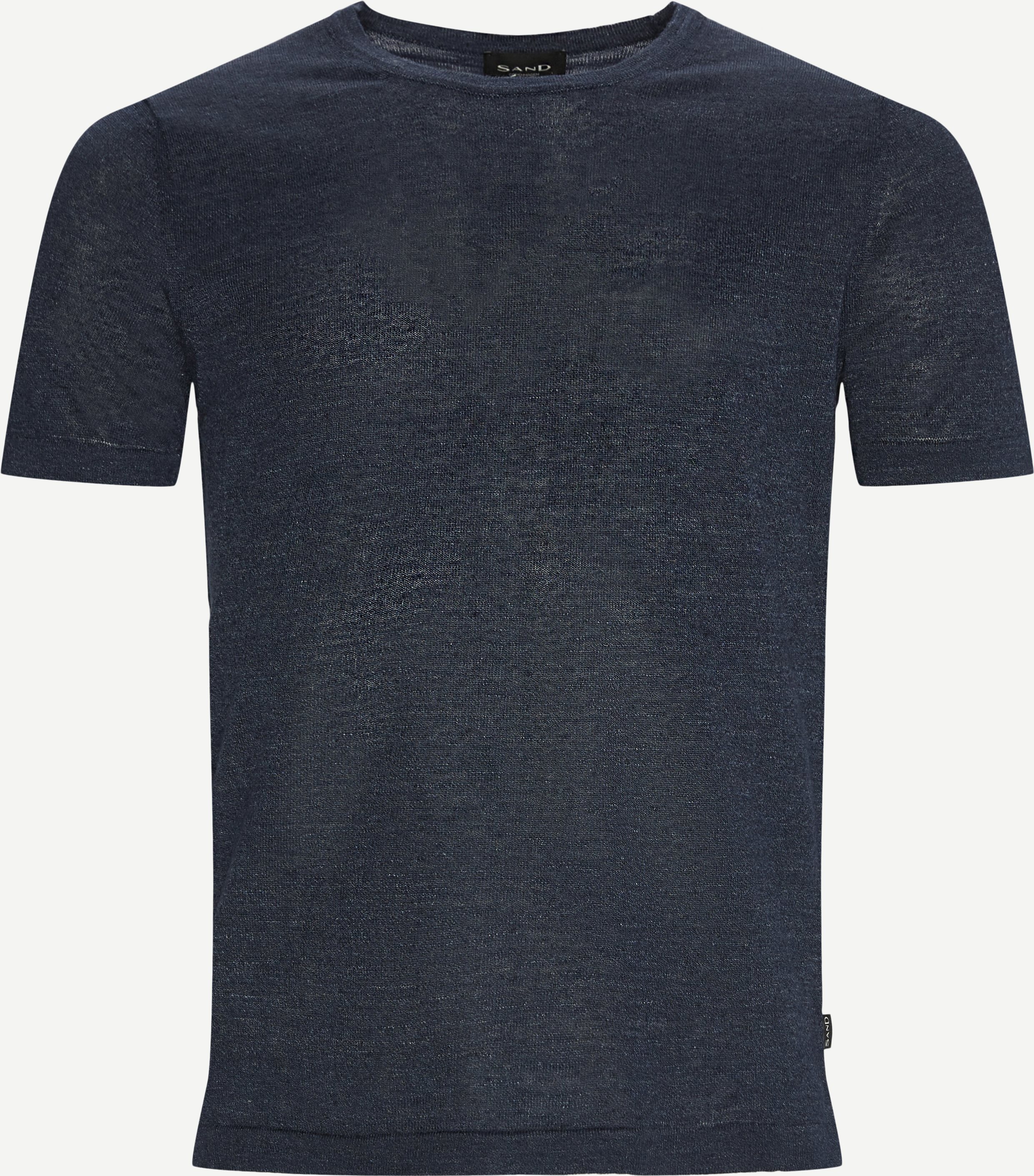 Sand T-shirts LINEN T-SHIRT Blå