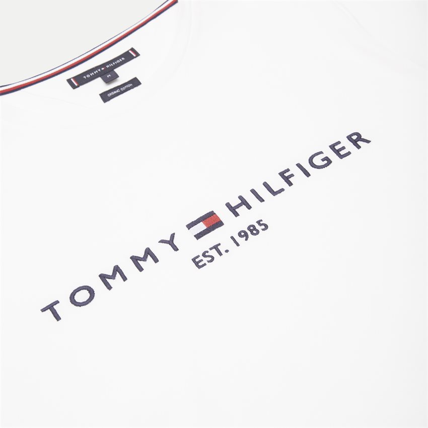 Tommy Hilfiger T-shirts CORE TOMMY LOGO TEE HVID