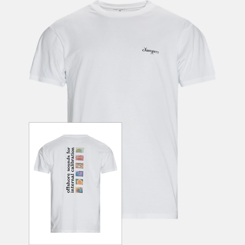 Carhartt WIP T-shirts S/S CALIBRATE TEE I029017 WHITE