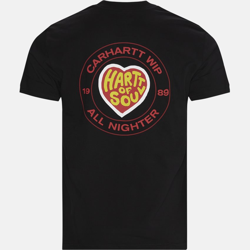 Carhartt WIP T-shirts S/S HARTT OF SOUL TEE I029036 BLACK