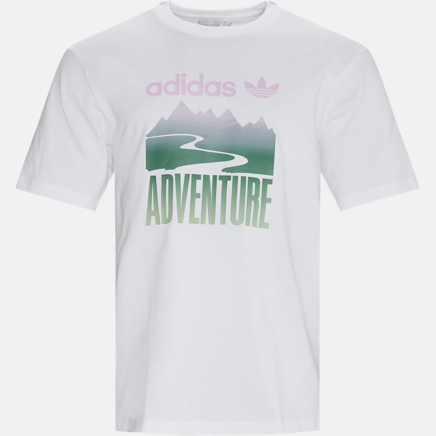Adidas Originals T-shirts GN2358 ADV MOUNT TEE HVID