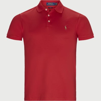 Logo Polo T-shirt Regular slim fit | Logo Polo T-shirt | Red