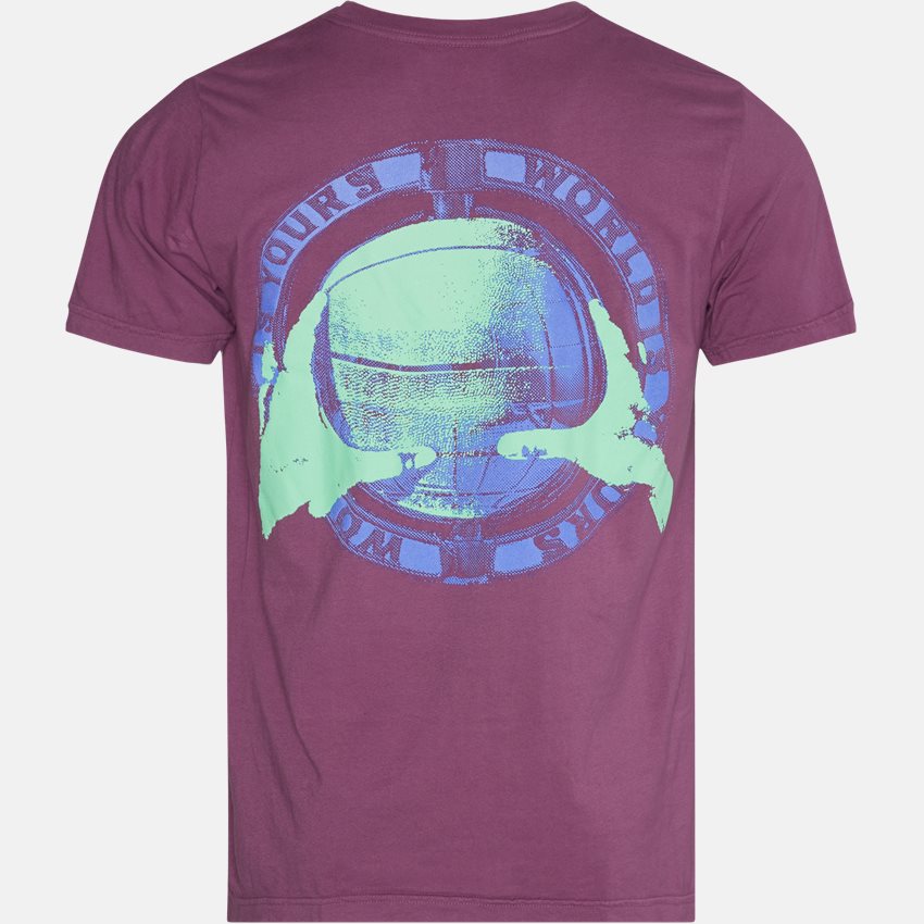 ROKIT T-shirts THE WORLD IS YOURS TEE LILLA
