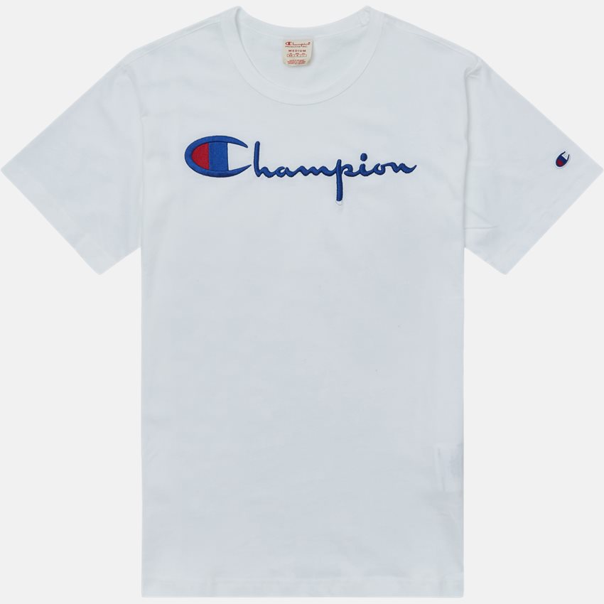 Champion T-shirts 210972 LOGO TEE HVID