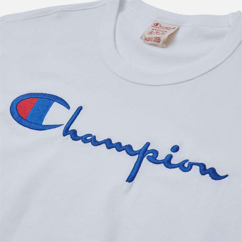 Champion T-shirts 210972 LOGO TEE HVID