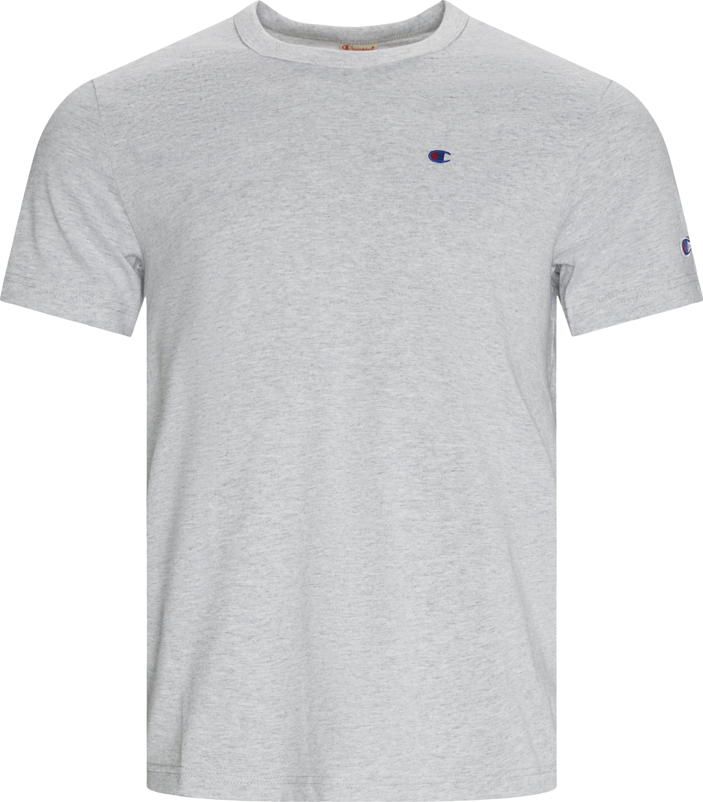 Small Chest Logo Tee - T-shirts - Regular fit - Grey