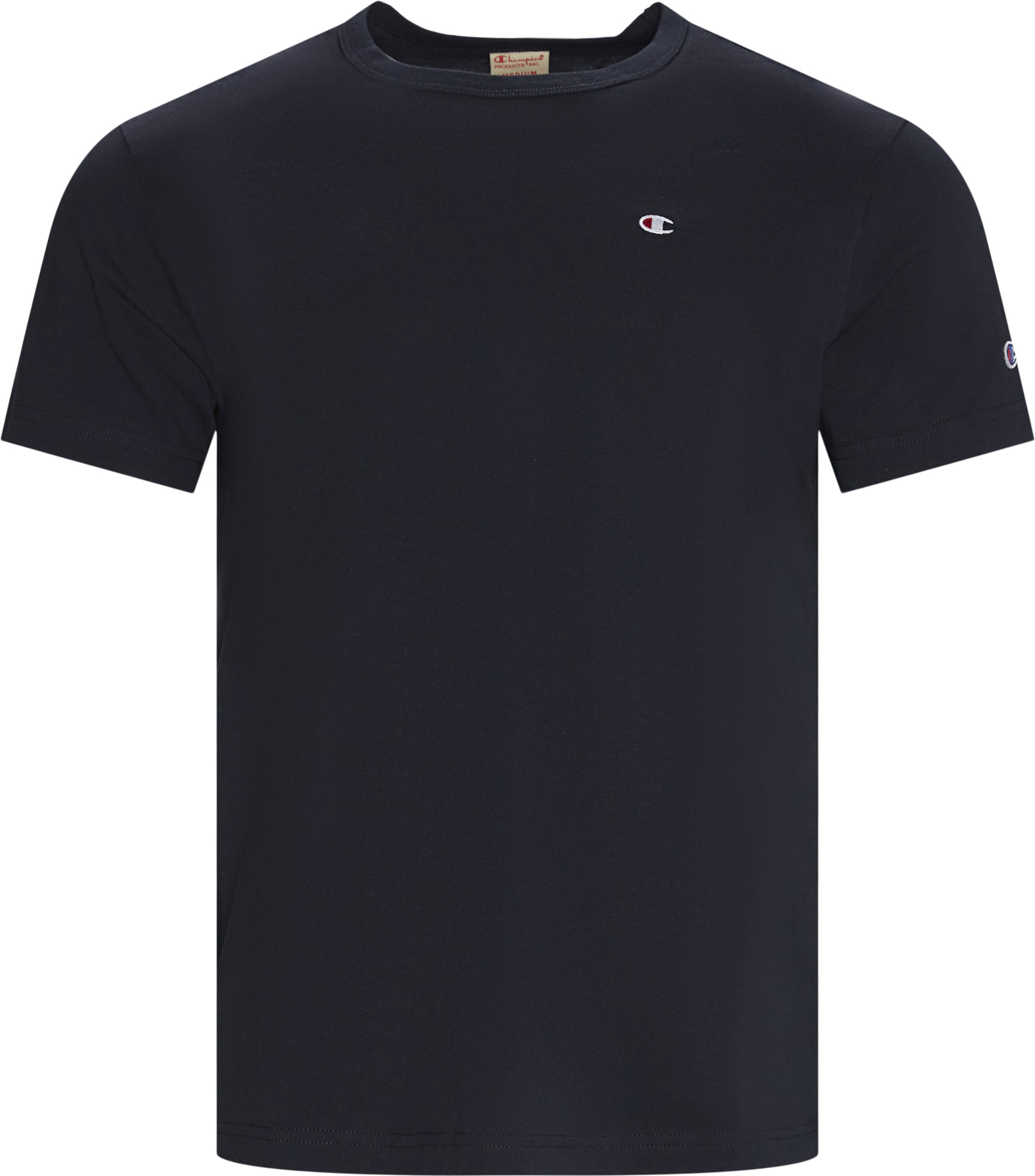 T -shirt med liten bröstlogo - T-shirts - Regular fit - Blå