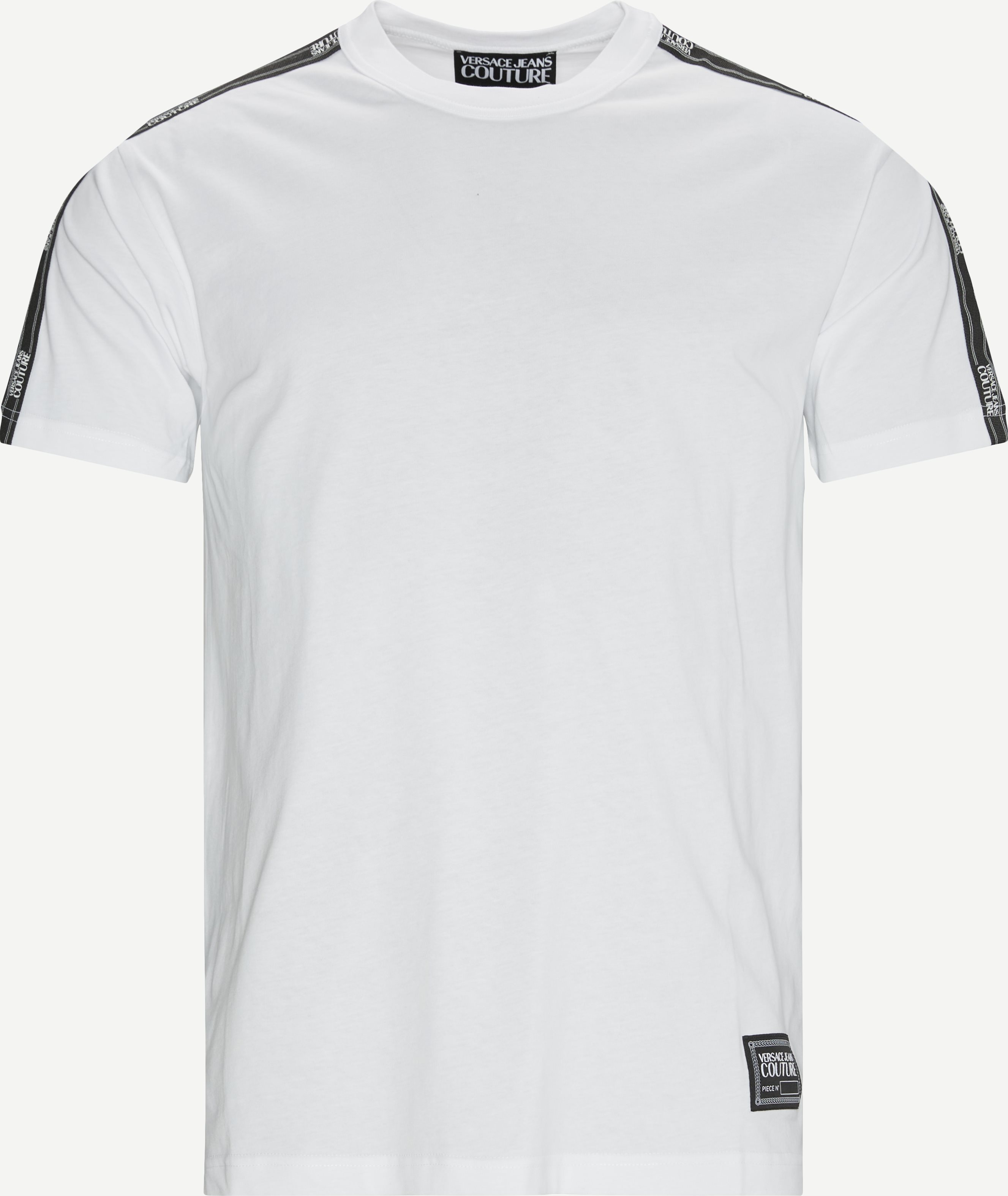 Logo Tape T-shirt - T-shirts - Regular fit - Hvid