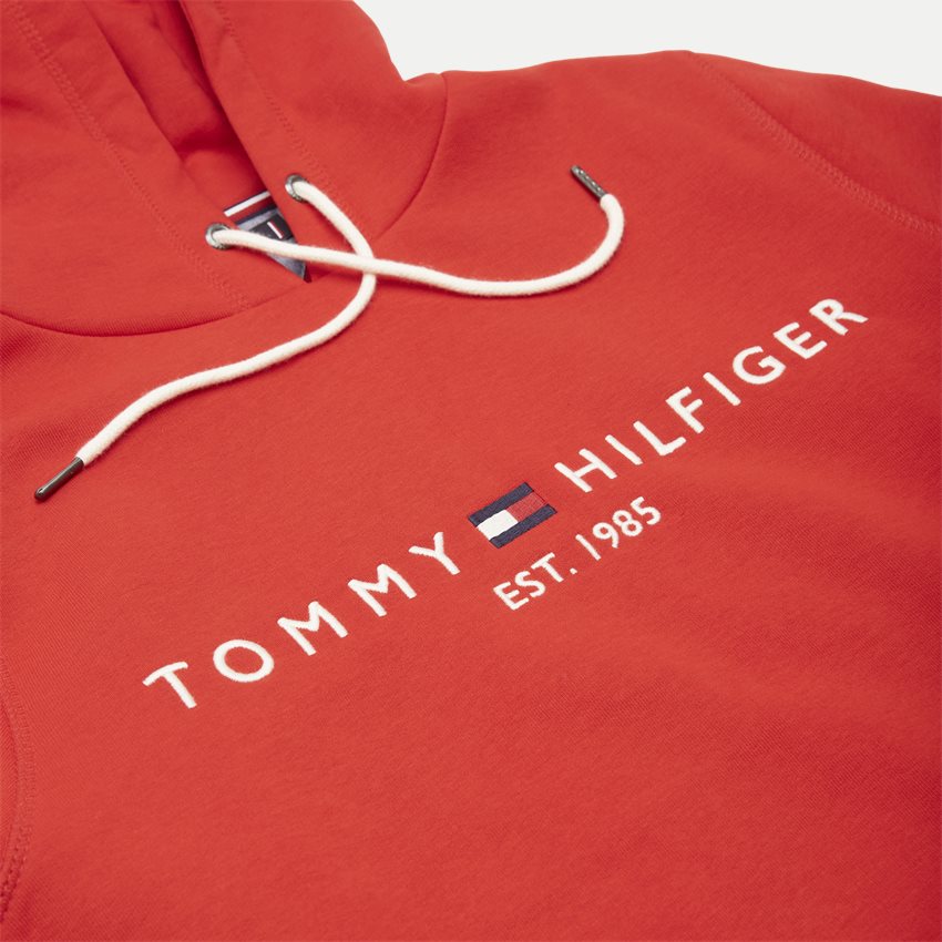 Tommy Hilfiger Sweatshirts 11599 TOMMY LOGO HOODY RØD