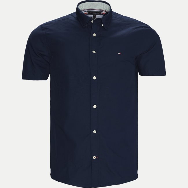 17624 GRID DOBBY SHIRT S/S Shirts NAVY from Tommy