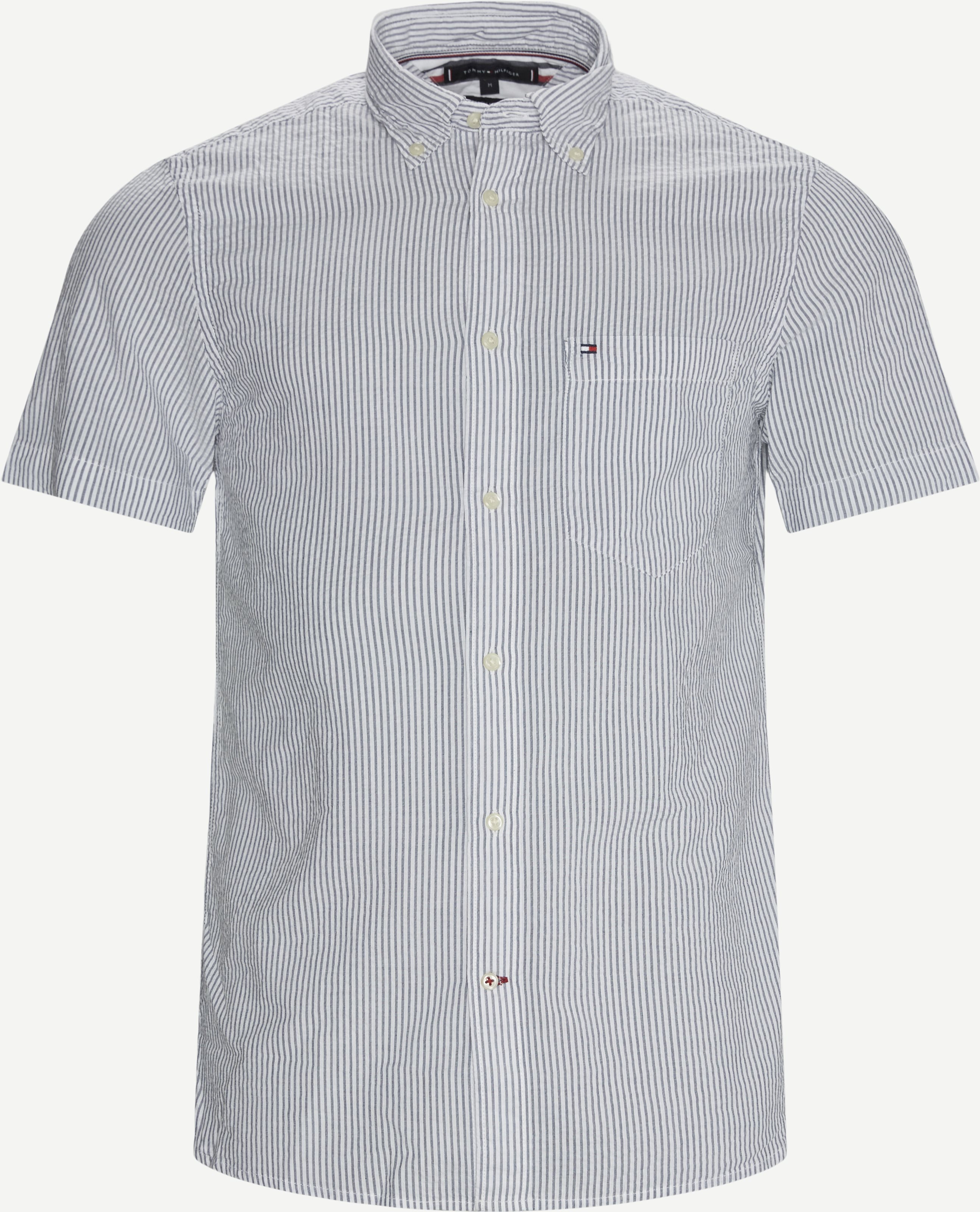 Classic Seersucker K/Æ Skjorte - Short-sleeved shirts - Regular fit - Multi