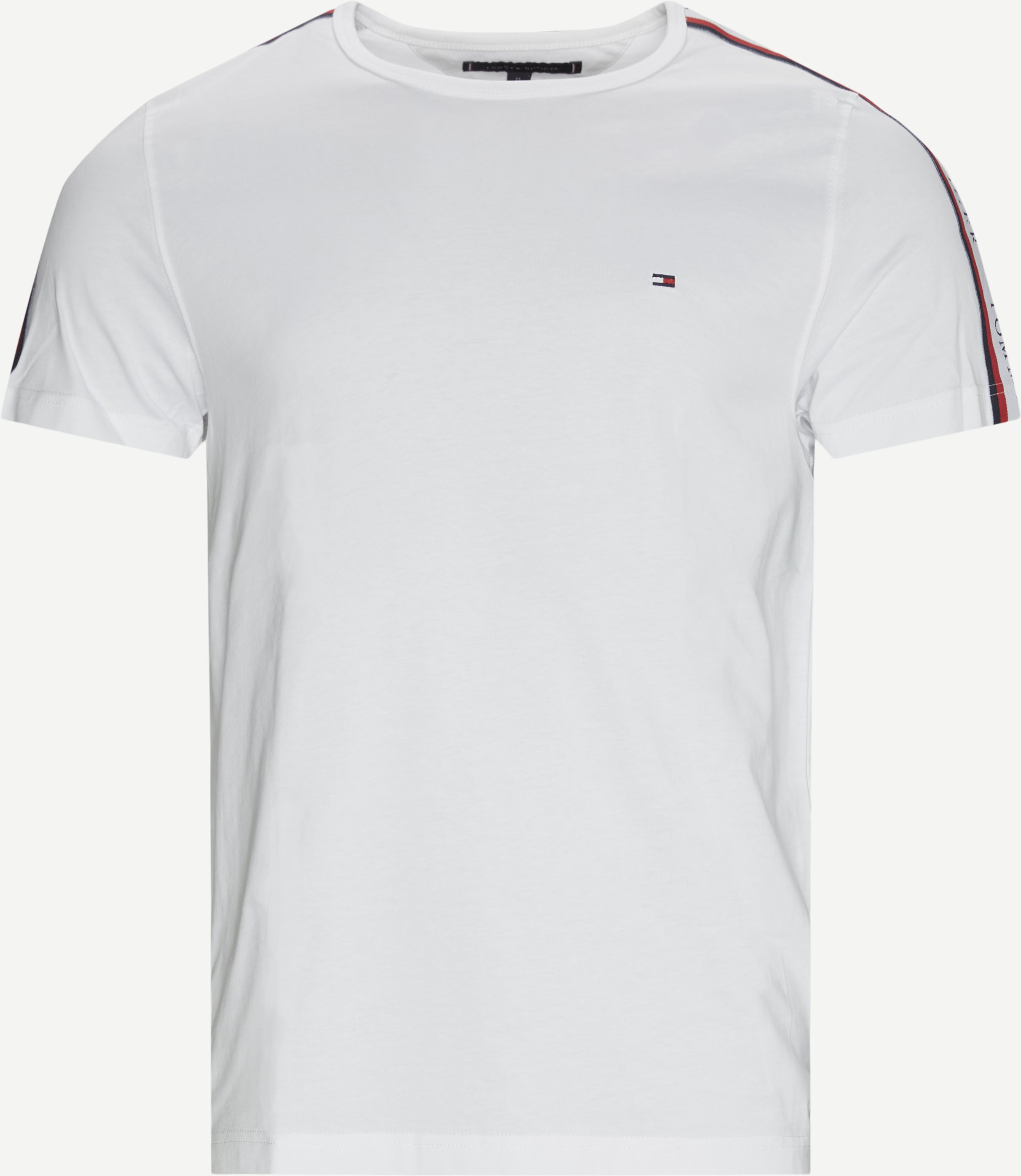 Shoulder Tape T-shirt - T-shirts - Regular fit - White