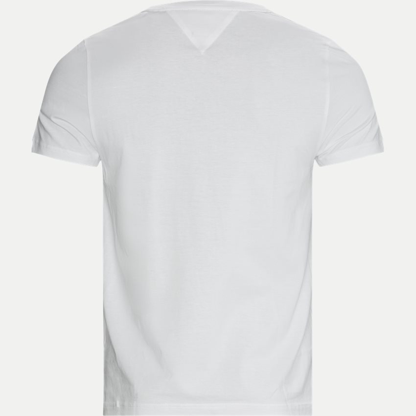 Tommy Hilfiger T-shirts 16572 GLOBAL STRIPE CHEST TEE HVID