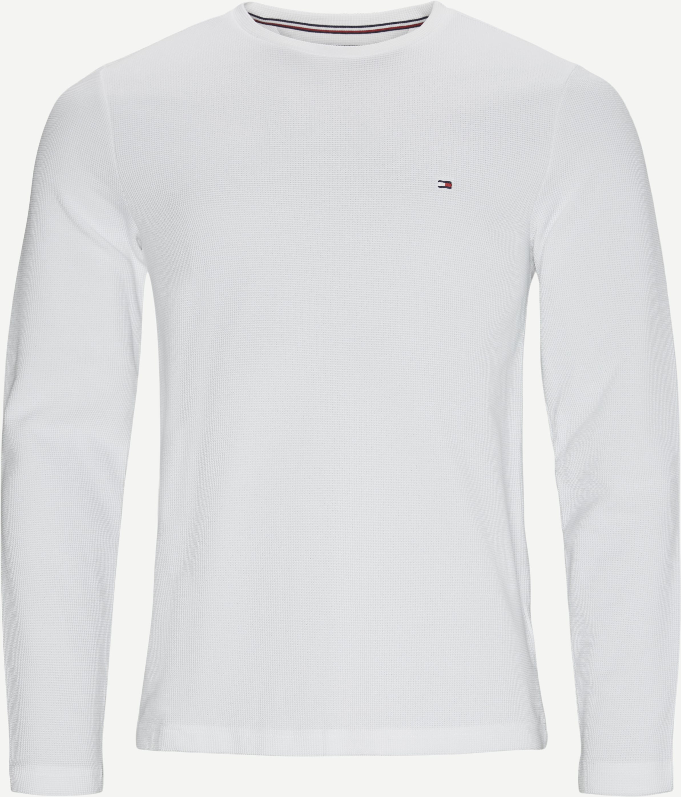 Waffel-Langarm-T-Shirt - T-Shirts - Regular fit - Weiß